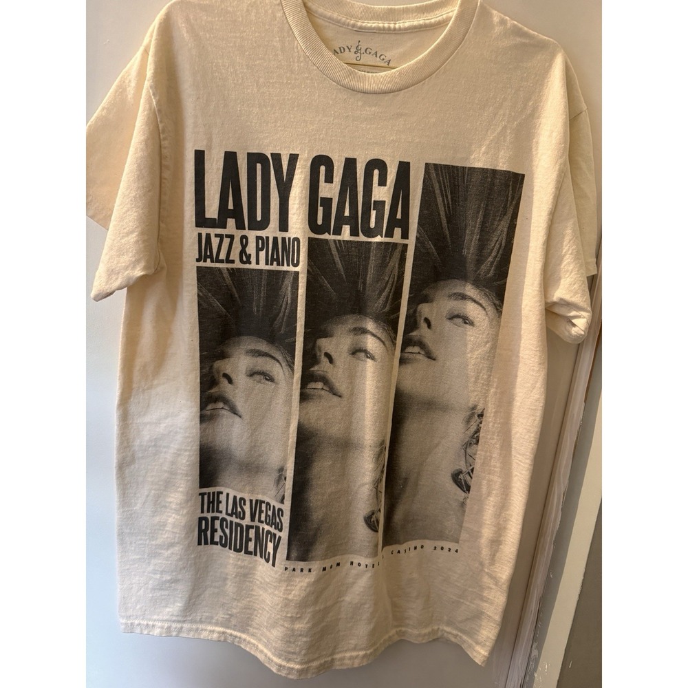 LADY GAGA JAZZ & PIANO LIVE IN LAS VEGAS PARK MGM RESIDENCY TOUR T‎ Shirt M